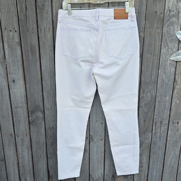 Ralph Lauren White Straight Leg Jeans Modern Minimalist Design - Picture 5 of 9